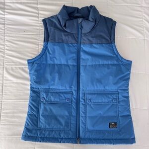 Nike Bellevue Insulated Full-Zip Puffer Vest Women’s Large Two-Tone Blue